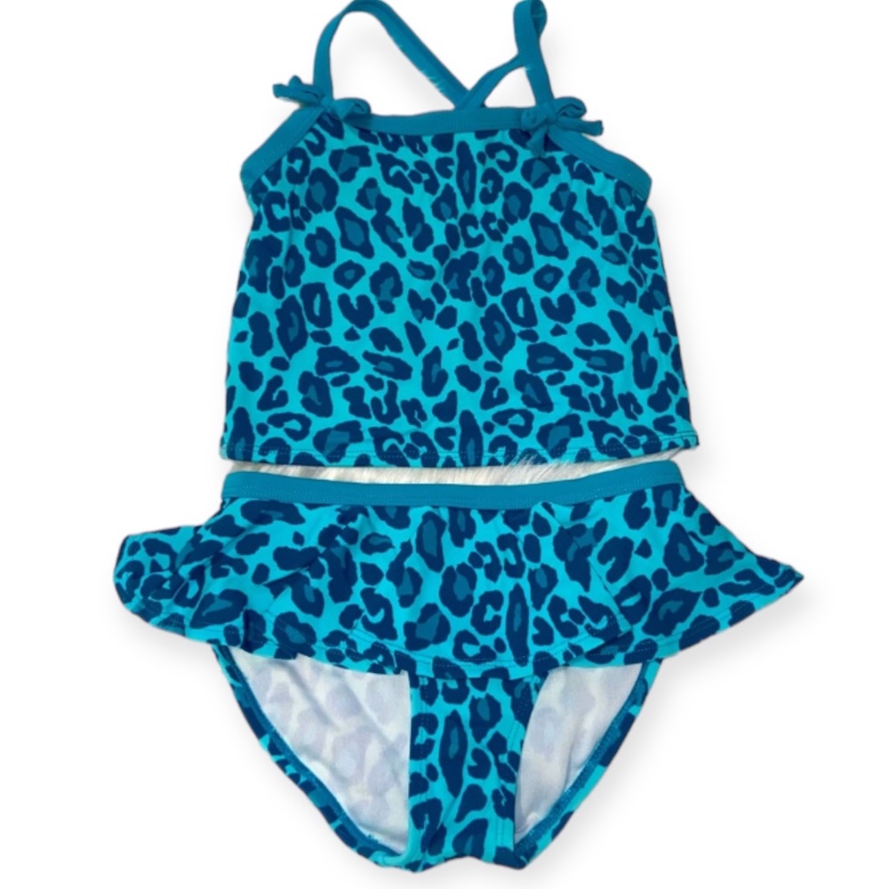 Gymboree Blue Leopard Tankini Girls Size 6